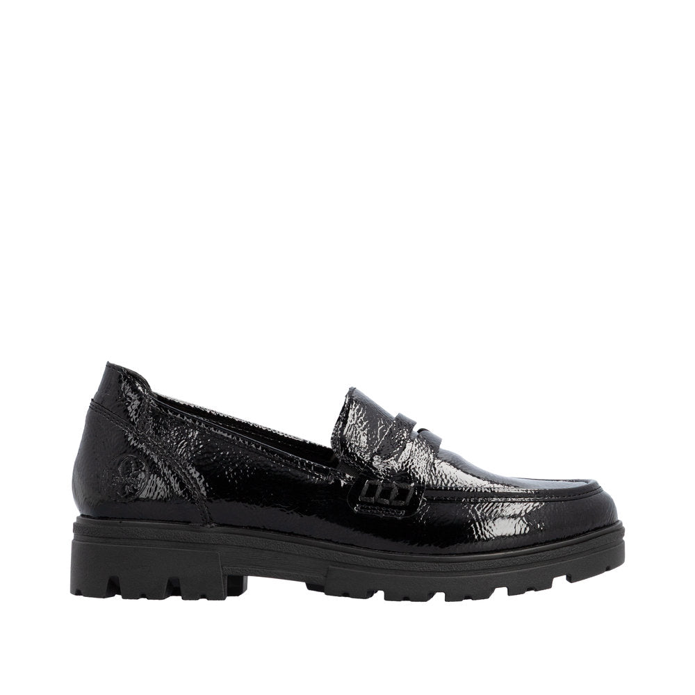 Rieker women's black slip-on shoe