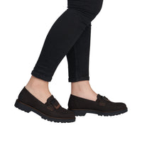 Rieker Womens Loafer 45553 Brown