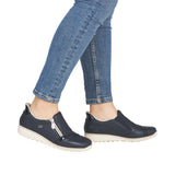 Rieker Womens Shoe 47264-14 Blue