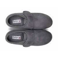 Padders Mens Slippers Harry Dark Grey