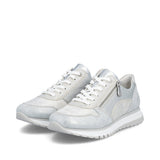 Rieker Womens Trainer 49003-91 Silver/Platinum