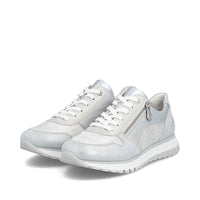 Rieker Womens Trainer 49003-91 Silver/Platinum