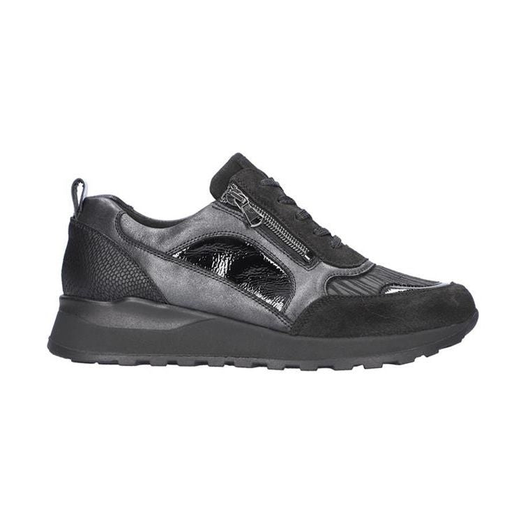 Waldlaufer Womens Trainer Hiroko 364H16 Schwarz
