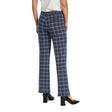 Part Two Womens Pontas Trousers Mini Dark Navy Check