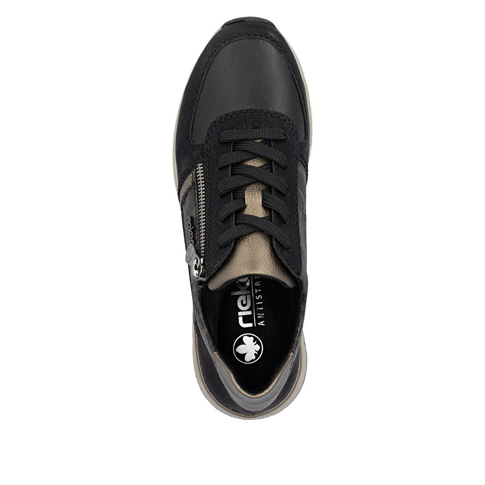 Rieker Womens Trainer 58902-91 Black Combi