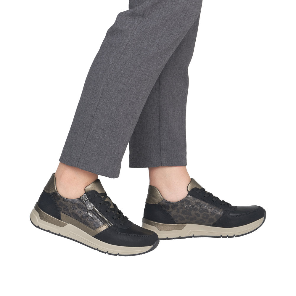 Rieker Womens Trainer 58902-91 Black Combi