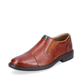 Rieker men's brown leather slip-on shoe