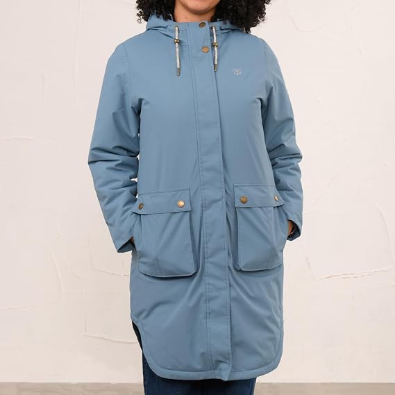 Lighthouse women's Imogen coat in bluestone blue