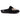Lunar women's black leopard print slipper