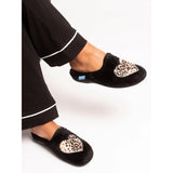 Lunar Womens Slipper Buffy Black
