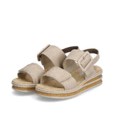 Rieker women's beige sandal with buckle
