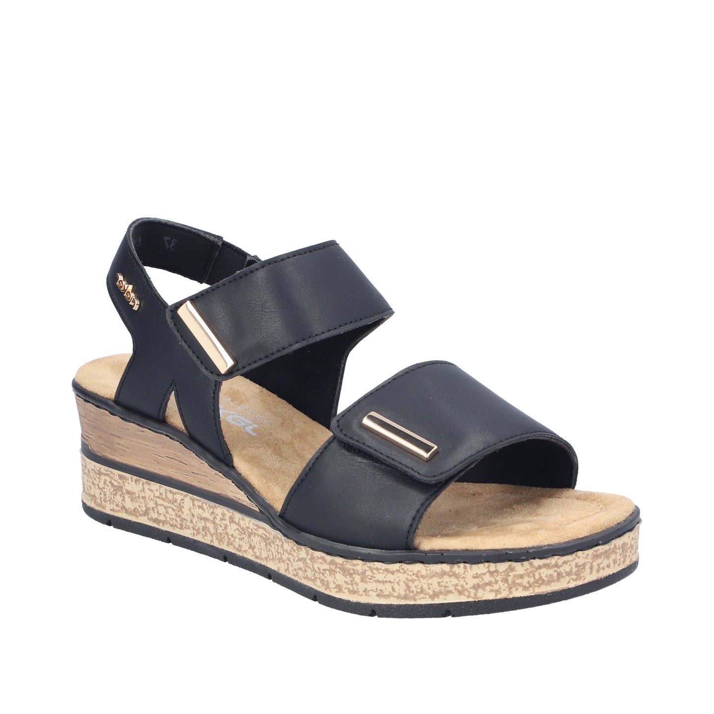Rieker Womens Sandal 63781 Black