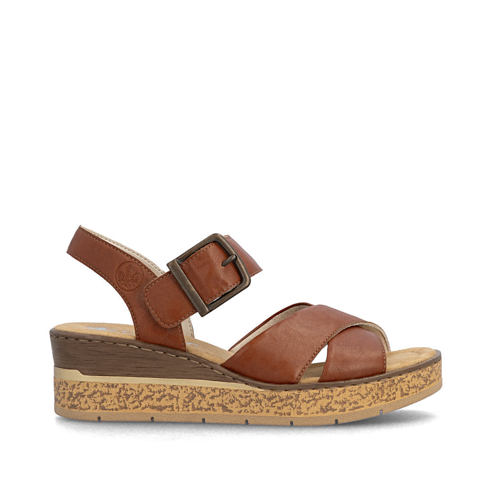 Rieker Womens Sandal 63795-22 Brown