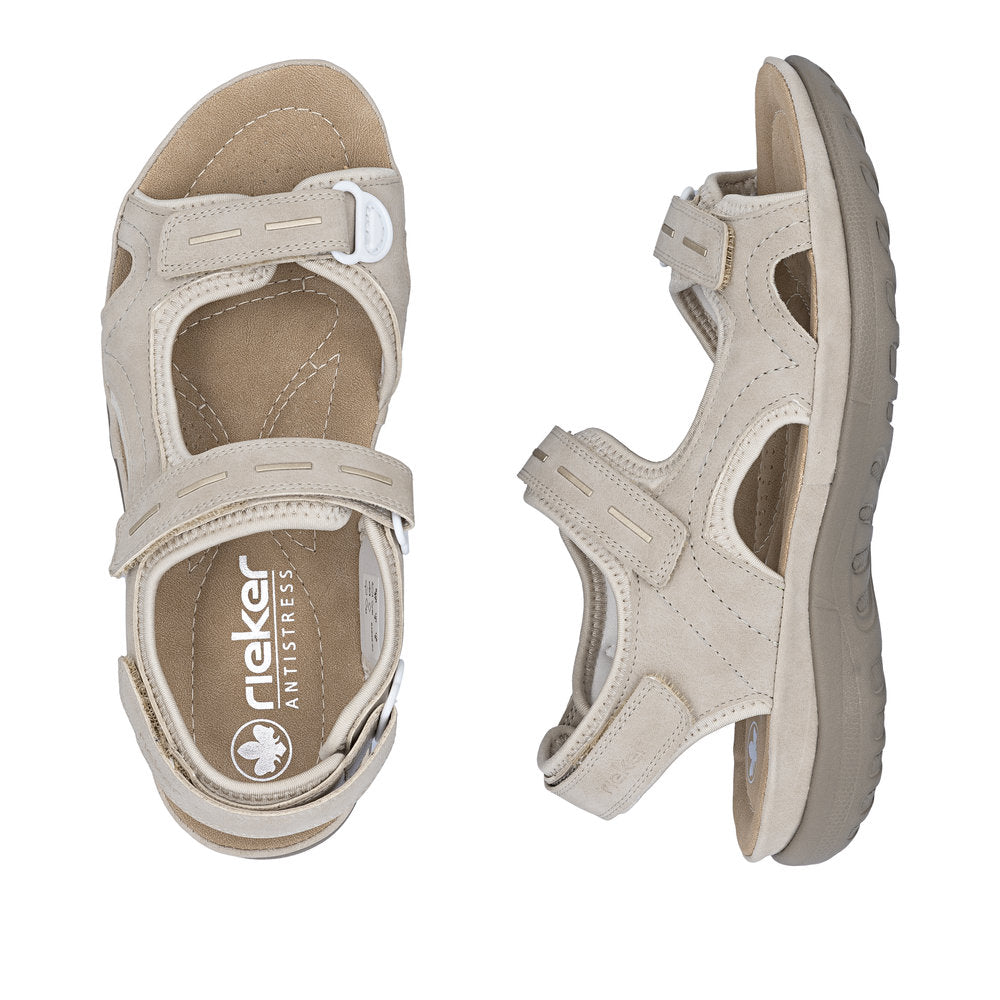 Rieker Womens Sandal 64856-62 Beige