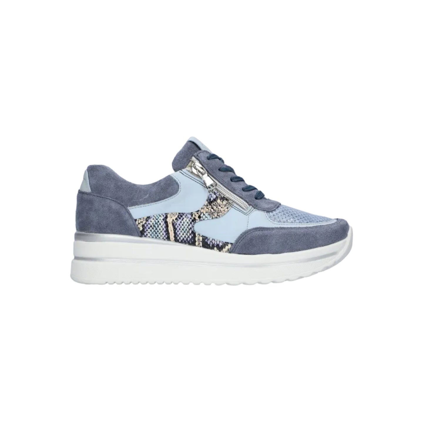 Waldlaufer Womens Trainer Luana Jeans/Sky Blue