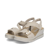 Rieker Womens Sandal 67410-62 Beige