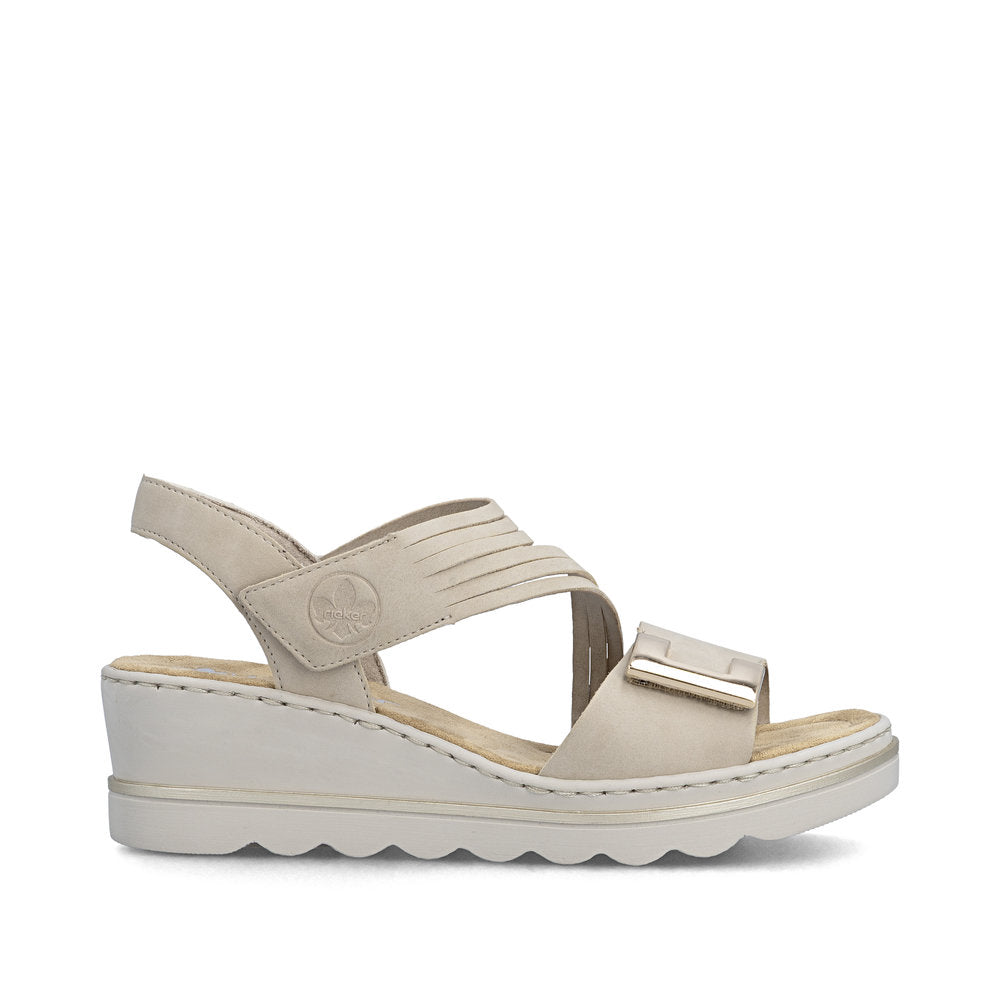 Rieker Womens Sandal 67410-62 Beige