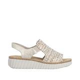 Rieker Womens Sandal 69276-60 Beige