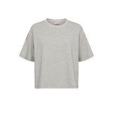 Numph Womens Nuhuby T-Shirt Light Grey Melange