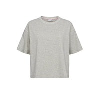 Numph Womens Nuhuby T-Shirt Light Grey Melange