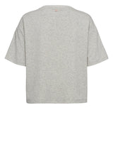 Numph Womens Nuhuby T-Shirt Light Grey Melange