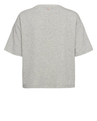 Numph Womens Nuhuby T-Shirt Light Grey Melange
