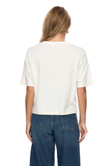 Numph Womens Nuhuby T-Shirt Cloud Dancer
