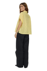 Numph Womens Nupalma Sleeveless Shirt Popcorn
