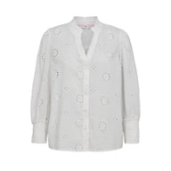 Numph Womens Nusammy Shirt Bright White
