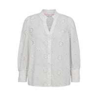 Numph Womens Nusammy Shirt Bright White