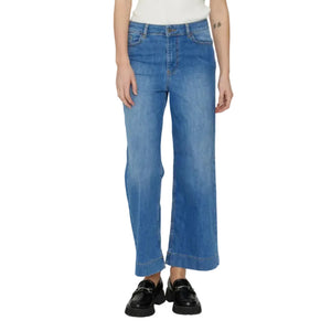 Numph Womens Jean Nuparis Wide Light Blue Denim