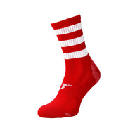 Precision Unisex Socks Pro Hooped GAA Mid Red/White