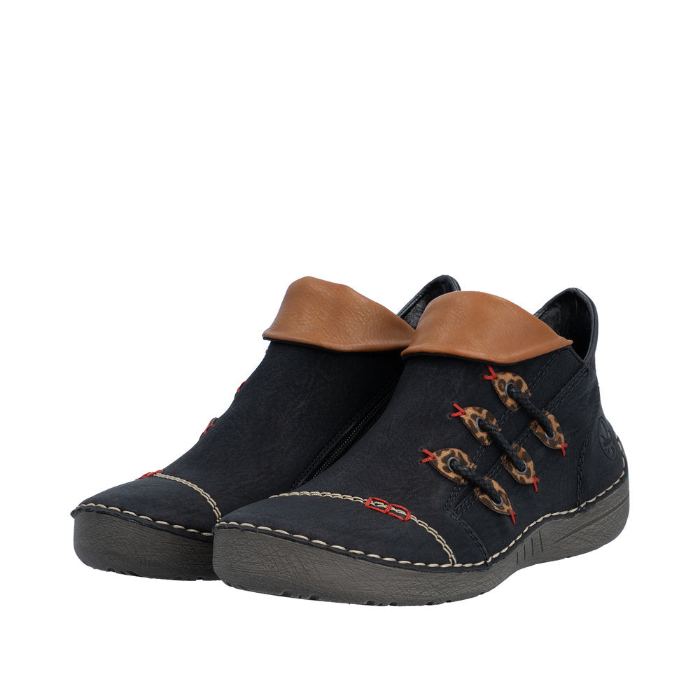 Rieker Womens Shoe 72581-00 Black