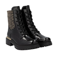 Rieker Womens Boot 72607-00 Blac Combi