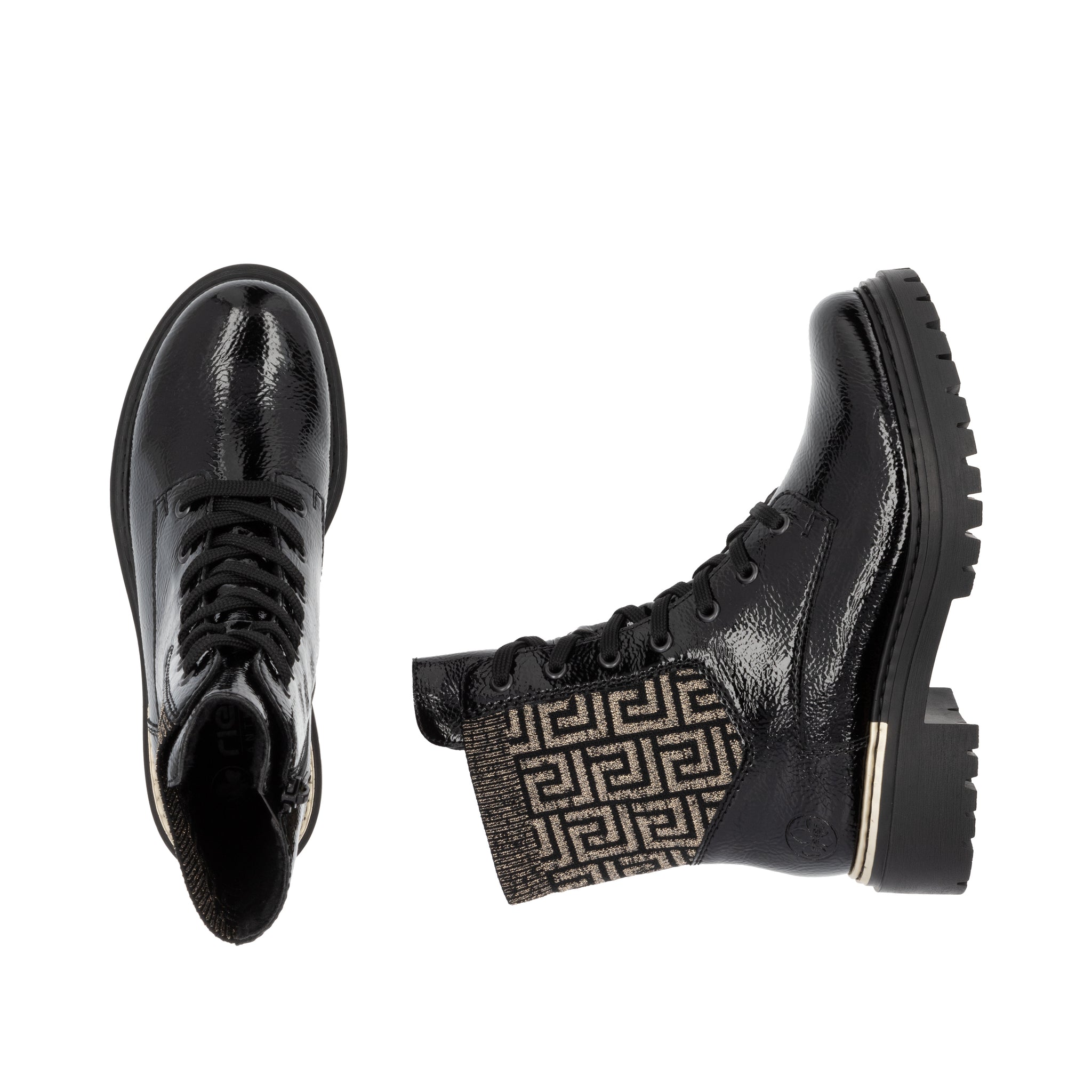 Rieker Womens Boot 72607-00 Blac Combi