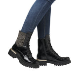 Rieker Womens Boot 72607-00 Blac Combi