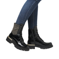 Rieker Womens Boot 72607-00 Blac Combi