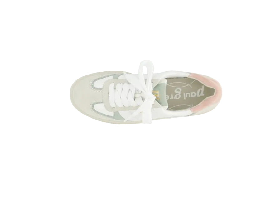 Paul Green Womens Trainer 5466-049 Suede/Maincalf Milk/White