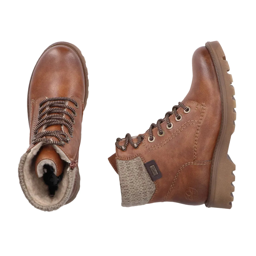 Rieker Womens Boot 73220 Brown