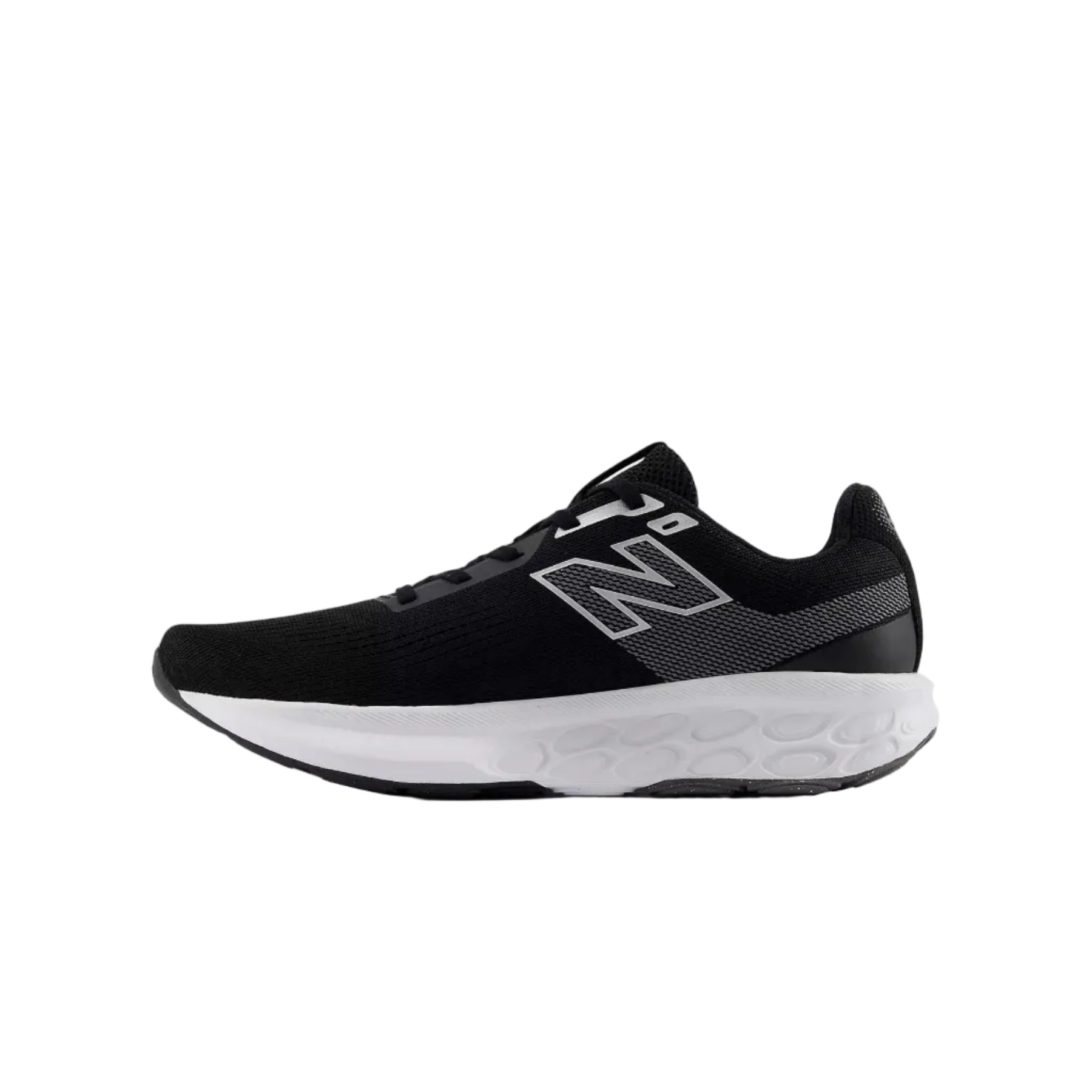 New Balance men's black mesh lace-up trainer
