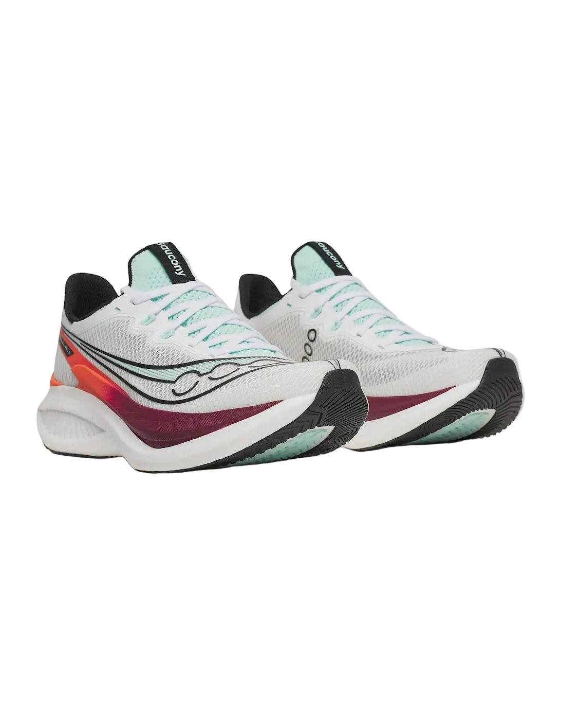 Saucony Mens Trainer Endorphin Pro 5 White/Crimson