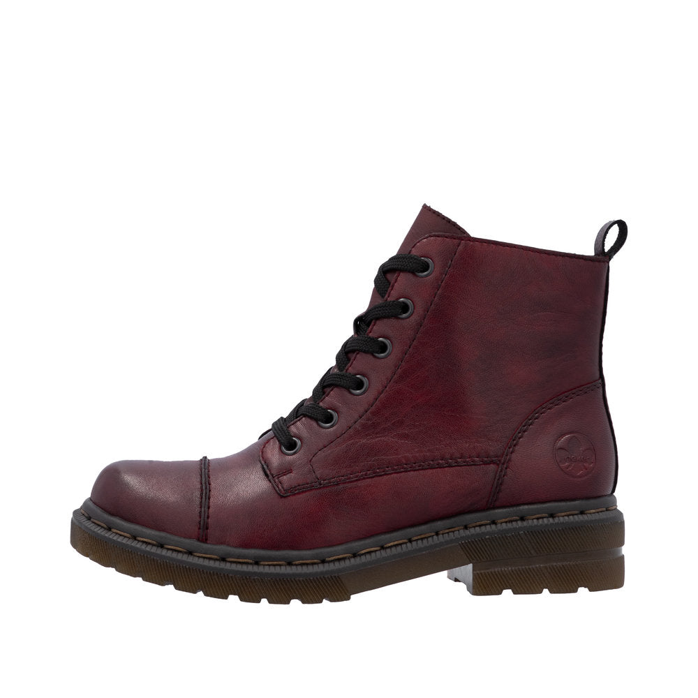 Rieker Womens Biker Boot 78202-35 Wine