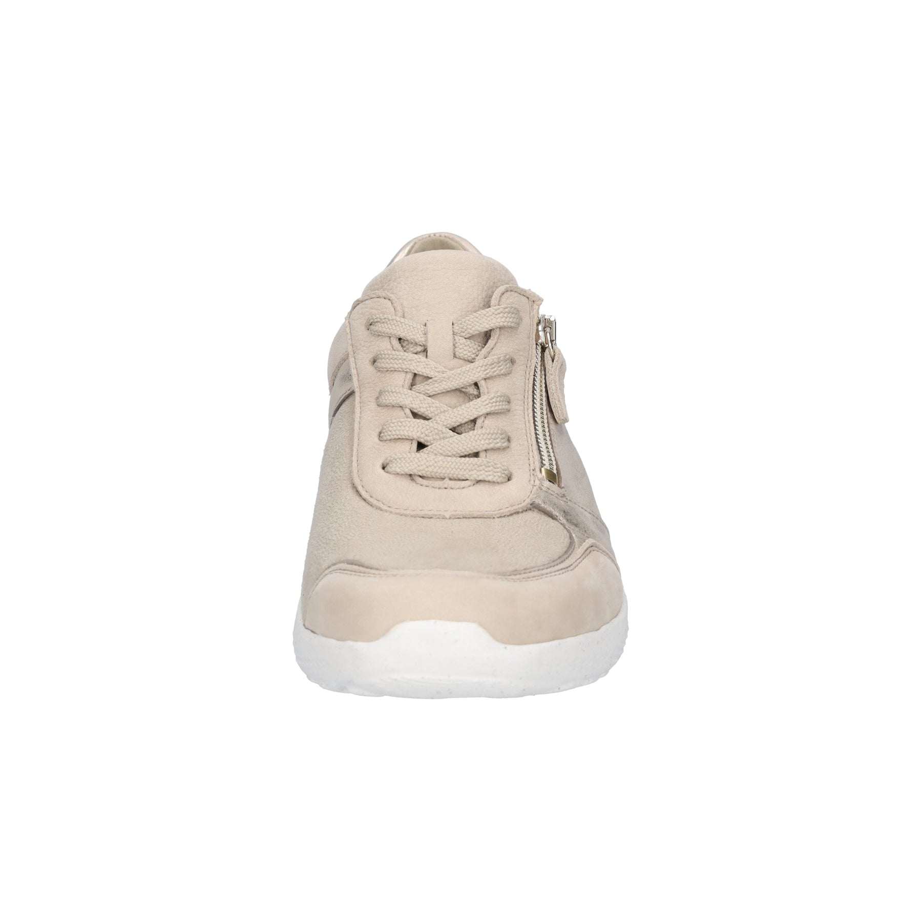 Waldlaufer women's gold suede lace-up trainer