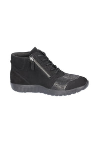 Waldlaufer Womens Ankle Boot 815M80 Schwarz
