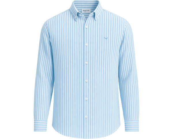 Boston Mens Shirt Leon 83.201 403 Light Blue