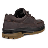 Ecco Mens Rugged Track Moc Toe Waterproof Walking Shoes Cafe