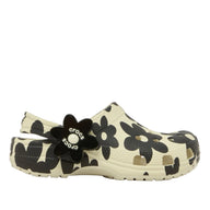 Crocs Girls Classic Pop Petals Clog Black/White