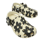 Crocs Girls Classic Pop Petals Clog Black/White