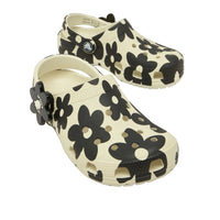 Crocs Girls Classic Pop Petals Clog Black/White
