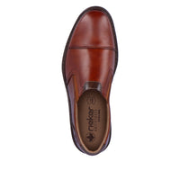 Rieker men's brown leather slip-on shoe